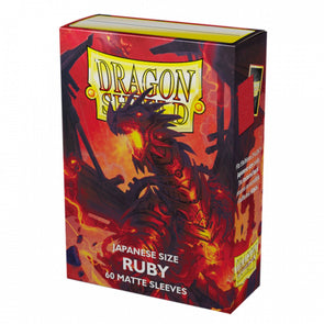 Card Sleeves Yu Gi Oh Sized: Dragonshield Sleeves - Matte Ruby (Japanese Size)