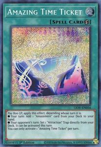 Lightning Overdrive Tcg Collector Nz: Amazing Time Ticket [LIOV-EN056] Secret Rare