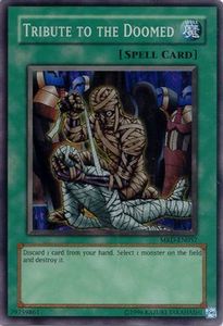 Vintage Yu Gi Oh Cards Tcg Collector Nz: Tribute to The Doomed [MRD-E057] Super Rare