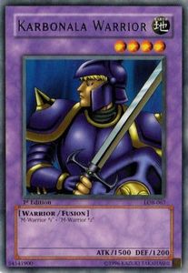 Vintage Yu Gi Oh Cards Tcg Collector Nz: Karbonala Warrior [LOB-A067] Rare
