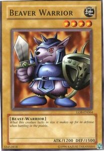 Vintage Yu Gi Oh Cards Tcg Collector Nz: Beaver Warrior [LOB-EN064] Common