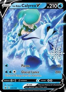 Pokemon Tcg Sword Shield Chilling Reign Tcg Collector Nz: Ice Rider Calyrex V (045/198) (Holiday Calendar) [Sword & Shield: Chilling Reign]