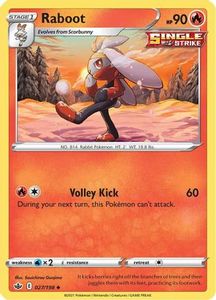 Pokemon Tcg Sword Shield Chilling Reign Tcg Collector Nz: Raboot (027/198) [Sword & Shield: Chilling Reign]