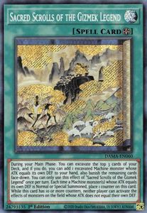 Sacred Scrolls of the Gizmek Legend [DAMA-EN060] Secret Rare