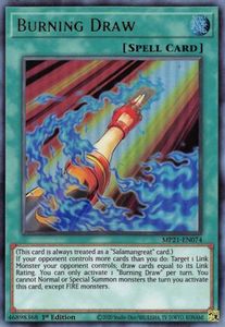 2021 Tin Of Ancient Battles Tcg Collector Nz: Burning Draw [MP21-EN074] Ultra Rare