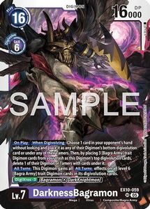 Digimon Singles Tcg Collector Nz: DarknessBagramon (EX10-059) [Sinister Order] Foil