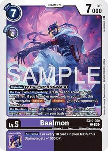 Digimon Singles Tcg Collector Nz: Baalmon (EX10-050) [Sinister Order]