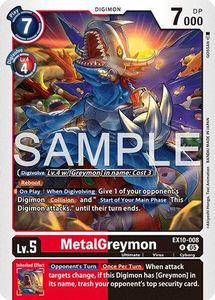 Digimon Singles Tcg Collector Nz: MetalGreymon (EX10-008) [Sinister Order] Foil