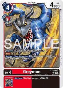 Digimon Singles Tcg Collector Nz: Greymon (EX10-007) [Sinister Order]