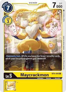 Bt4 Great Legend Tcg Collector Nz: Maycrackmon [BT4-045] [Great Legend]