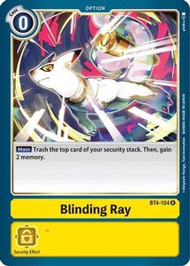Bt4 Great Legend Tcg Collector Nz: Blinding Ray [BT4-104] [Great Legend]