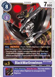 Bt5 Battle Of Omni Tcg Collector Nz: BlackWarGrowlmon [BT5-079] [Battle of Omni]