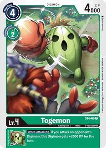 Starter Deck Giga Green Tcg Collector Nz: Togemon [ST4-06] [Starter Deck: Giga Green]