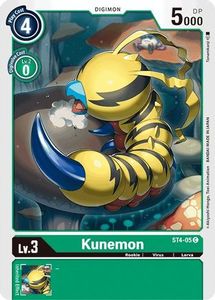 Starter Deck Giga Green Tcg Collector Nz: Kunemon [ST4-05] [Starter Deck: Giga Green]