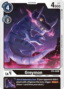 Starter Deck Machine Black Tcg Collector Nz: Greymon [ST5-06] [Starter Deck: Machine Black]