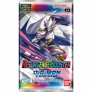 Digimon Trading Card Game Tcg Collector Nz: Digimon Card Game - Resurgence Booster Pack (RB01) *Sealed*