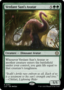 Verdant Sun's Avatar [The Lost Caverns of Ixalan Commander]