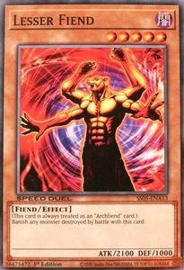 Speed Duel Starter Decks Twisted Nightmares: Lesser Fiend [SS05-ENA13] Common