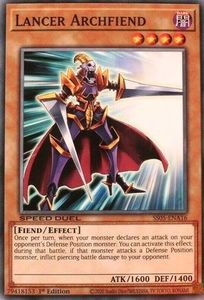 Speed Duel Starter Decks Twisted Nightmares: Lancer Archfiend [SS05-ENA16] Common