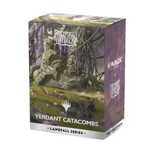 Dragonshield Sleeves - MTG Landfall Series: Verdant Catacomb (Matte Dual Art) (S&hellip;
