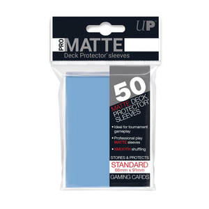 Card Sleeves Standard Sized Tcg Collector Nz: Ultra Pro - Matte Sleeves - Light Blue (50 pc) (Standard Sized)