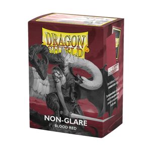 Card Sleeves Standard Sized Tcg Collector Nz: Dragonshield Sleeves - Blood Red Matte Sleeves (NON-GLARE) (Standard Size 100 Pack)