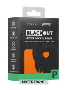 Palms Off - Blackout Deck Sleeves (100) (Matte Front)