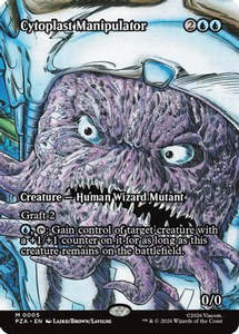 Mtg Singles Instock: Cytoplast Manipulator (Borderless) (PZA-005) - Teenage Mutant Ninja Turtles Eternal-Legal