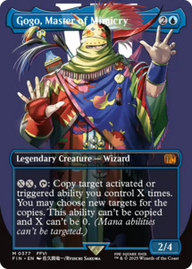 Mtg Singles Instock: Gogo, Master of Mimicry (FIN-377) - FINAL FANTASY (Borderless) Foil