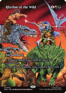 Mtg Singles Instock: Rhythm of the Wild (Borderless) (PZA-012) - Teenage Mutant Ninja Turtles Eternal-Legal