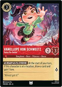 Lorcana Single: Vanellope von Schweetz - Gutsy Go-Getter (110/204) [Azurite Sea]