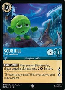 Lorcana Single: Sour Bill - Surly Henchman (147/204) [Azurite Sea]