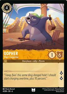Lorcana Single: Gopher - Ship's Carpenter (4/204) [Azurite Sea]