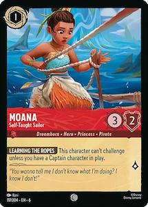 Lorcana Single: Moana - Self-Taught Sailor (117/204) [Azurite Sea]