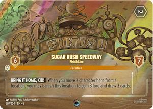 Lorcana Single: Sugar Rush Speedway - Finish Line (Enchanted) (207/204) [Azurite Sea]