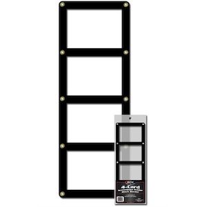 Bcw: BCW 4-Card Screwdown Holder Black Border