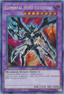 Battles Of Legend Armageddon Singles: Elemental Hero Escuridao [BLAR-EN056] Secret Rare