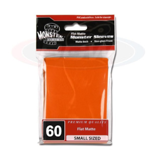 Monster Protectors: Monster Protectors Matte Sleeves - Small - Non Glare - Orange