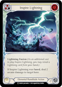 Flesh And Blood Tales Of Aria Unlimited Edition: Inspire Lightning (Yellow) [U-ELE089] (Tales of Aria Unlimited)  Unlimited Rainbow Foil