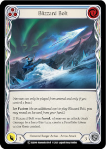 Flesh And Blood Tales Of Aria Unlimited Edition: Blizzard Bolt (Blue) [U-ELE046] (Tales of Aria Unlimited)  Unlimited Rainbow Foil