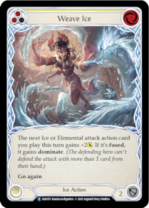 Flesh And Blood Tales Of Aria Unlimited Edition: Weave Ice (Yellow) [U-ELE155] (Tales of Aria Unlimited)  Unlimited Rainbow Foil