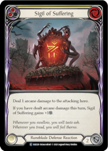 Flesh And Blood Tales Of Aria Unlimited Edition: Sigil of Suffering (Yellow) [U-ELE228] (Tales of Aria Unlimited)  Unlimited Rainbow Foil