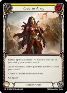 Flesh And Blood Heavy Hitters Singles: Raise an Army [HVY105] (Heavy Hitters)  Rainbow Foil