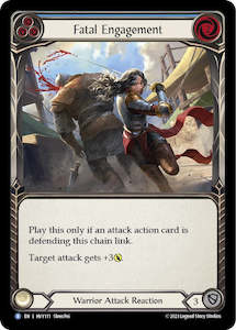 Flesh And Blood Heavy Hitters Singles: Fatal Engagement (Blue) [HVY111] (Heavy Hitters)  Rainbow Foil