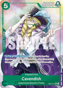 One Piece Card Game Memorial Collection Extra Booster Eb 01 Singles: Cavendish (Alternate Art) [Extra Booster: Memorial Collection]