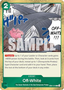 One Piece Card Game Memorial Collection Extra Booster Eb 01 Singles: Off-White [Extra Booster: Memorial Collection]