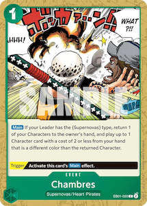 One Piece Card Game Memorial Collection Extra Booster Eb 01 Singles: Chambres [Extra Booster: Memorial Collection]