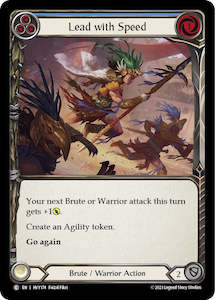 Flesh And Blood Heavy Hitters Singles: Lead with Speed (Blue) [HVY174] (Heavy Hitters)  Rainbow Foil