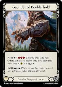 Flesh And Blood: Gauntlet of Boulderhold [MPG007] (Mastery Pack Guardian)  Cold Foil