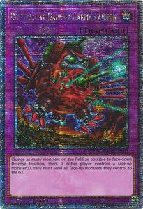 Yugioh Singles Instock: Destructive Daruma Karma Cannon [RA04-EN103] Quarter Century Secret Rare